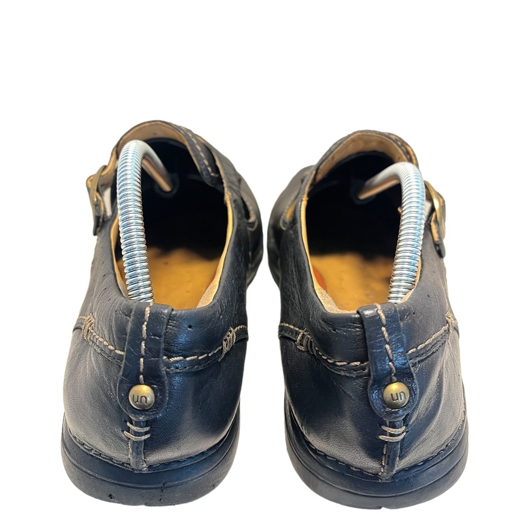 Clarks Women’s Unstructured Un Block Black Leathe… - image 2